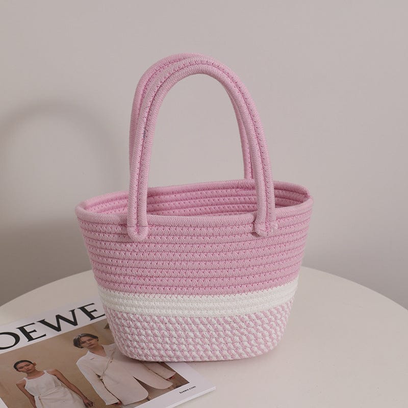 Handmade Rainbow Crochet Tote Bag | Stylish Multicolor Shoulder Bag
