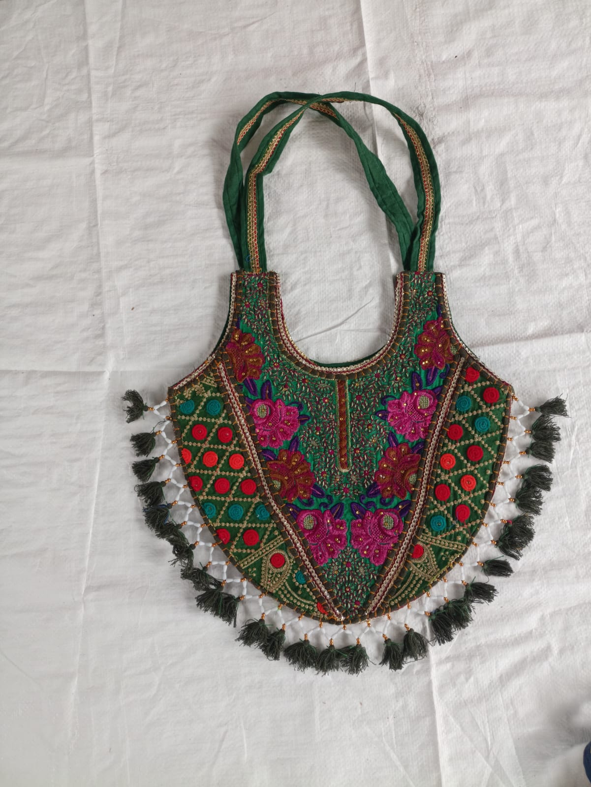 Boho Handmade Embroidered Tote Bag – Premium Ethnic Shoulder Bag ✨