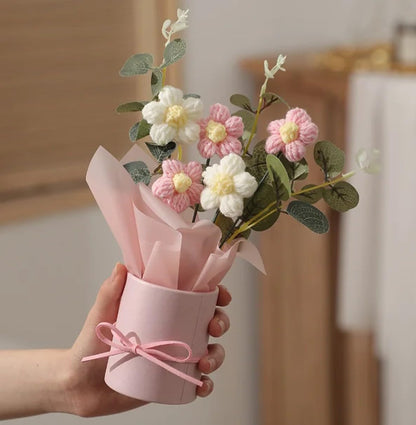 Handmade Crochet Flower Bouquet – Cute Handmade Floral Gift for Special Occasions