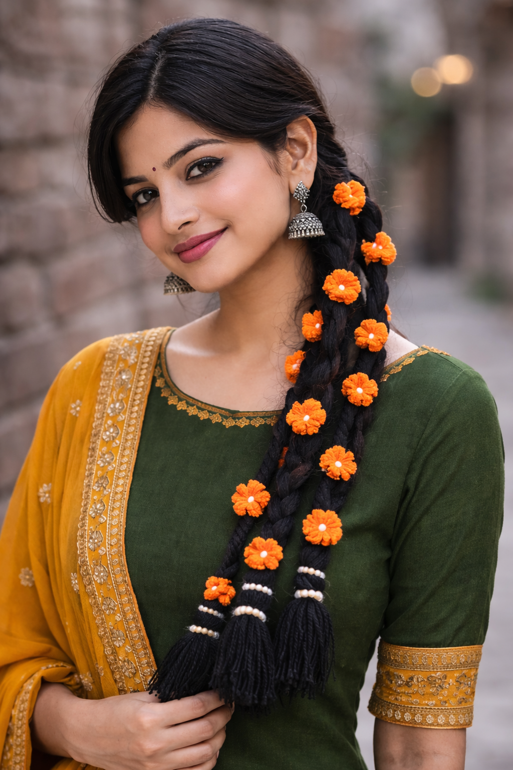 Handmade Floral Paranda – Traditional Handmade Hair Accessory for Women