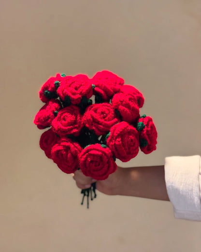 Handmade Crochet Tulip Bouquet – Forever Flowers Gift 🌷