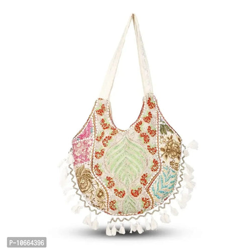 Boho Handmade Embroidered Tote Bag – Premium Ethnic Shoulder Bag ✨