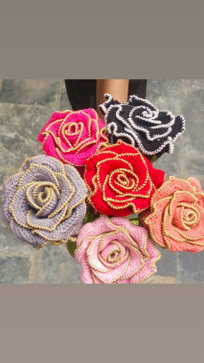 Handmade Crochet Tulip Bouquet – Forever Flowers Gift 🌷