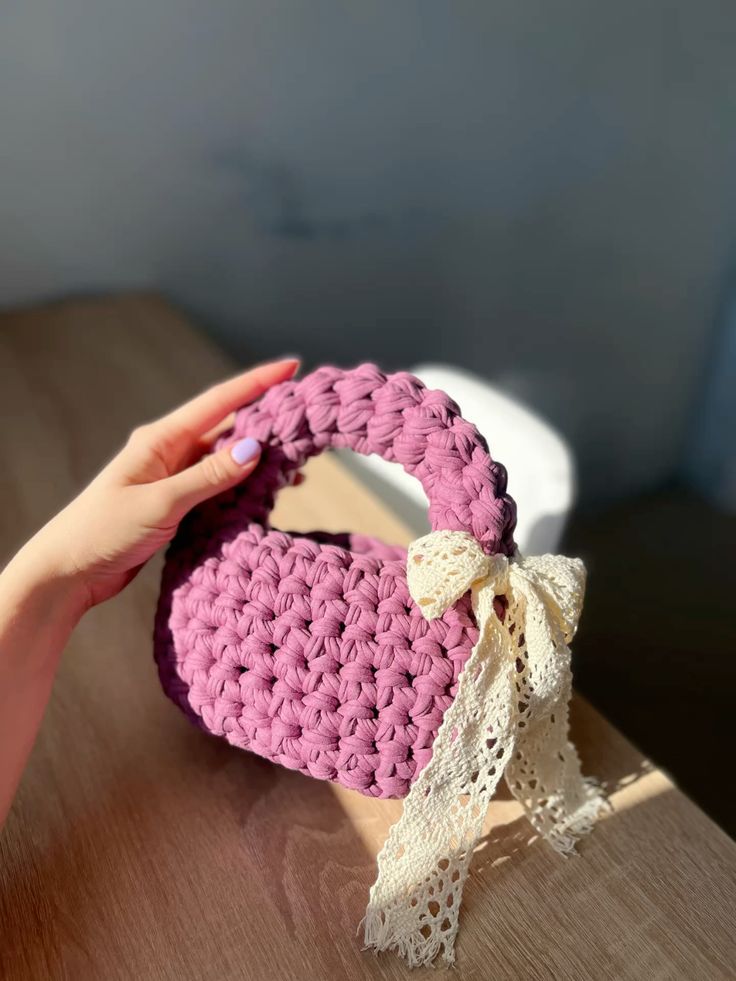Handmade  Crochet Mini Bag for Girls | Cute Aesthetic Handbag
