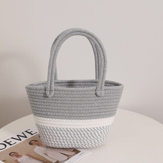 Handmade Rainbow Crochet Tote Bag | Stylish Multicolor Shoulder Bag