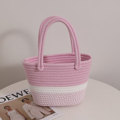 Handmade Rainbow Crochet Tote Bag | Stylish Multicolor Shoulder Bag